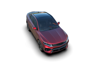 Siyah arka planda modern bir araba. 3 Boyutlu Hazırlama