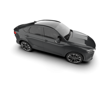 Gerçekçi araba manzarası. Beyaz arkaplanda izole edilmiş vektör.