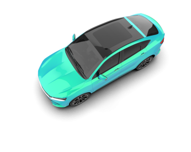 araba beyaz arkaplanda izole edildi