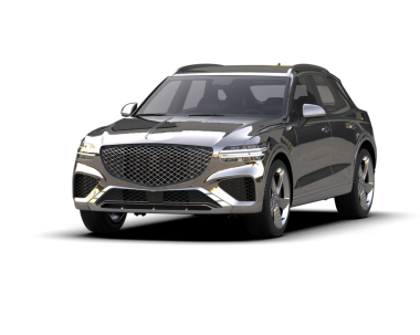 Modern araba arka planda izole edilmiş. 3D görüntüleme - 3D