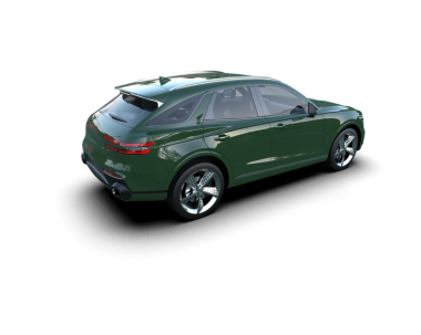 modern araba gölgeyle izole edilmiş