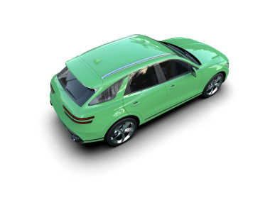 yeşil arka planı olan araba