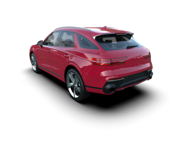 Beyaz arka planda modern lüks bir araba. 3d oluşturma