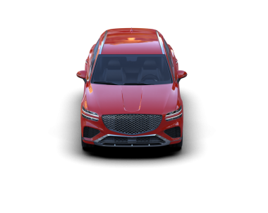 Siyah arka planı olan kırmızı bir araba. 3d oluşturma