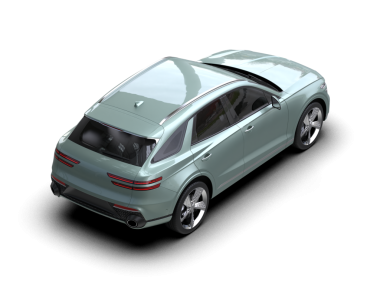 Elektrikli bir arabanın 3 boyutlu görüntüsü