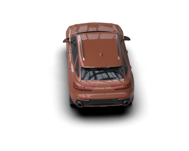 araba beyaz arkaplanda izole edildi