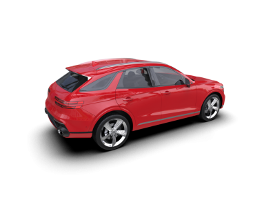 Modern araba. kırpma ile beyaz arkaplanda izole