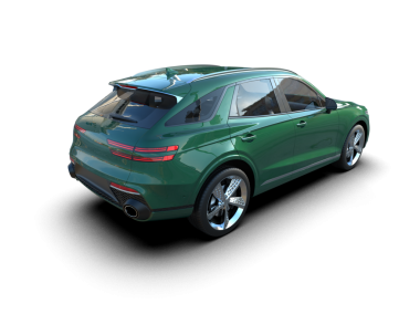 Beyaz arka planda izole edilmiş modern lüks spor araba.