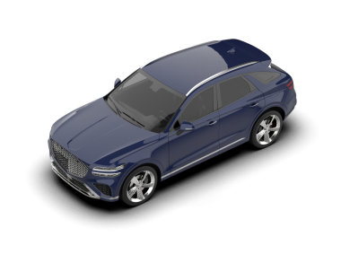 Gerçekçi bir SUV arabası. Yan görünüş. 3D görüntüleme - illüstrasyon