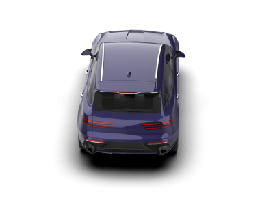 Gri arka planda modern bir araba. 3 Boyutlu Hazırlama.