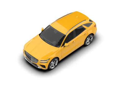 modern araba beyaz arkaplanda izole edildi