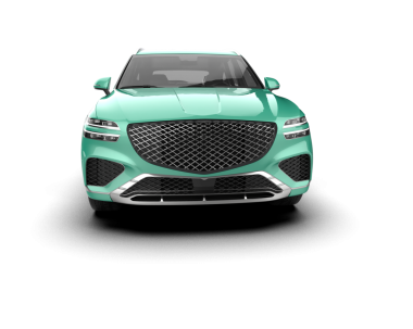 Modern araba arka planda izole edilmiş. 3D görüntüleme - illüstrasyon