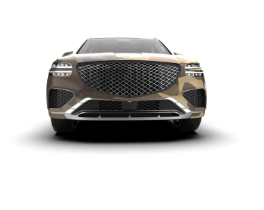 Beyaz arka planda modern SUV. 3 Boyutlu Hazırlama