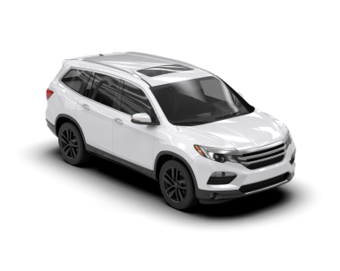 beyaz arkaplandaki modern SUv 3 boyutlu görüntüleme