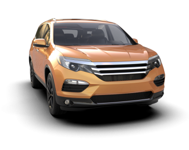 modern kompakt araba beyaz arkaplanda izole edildi.