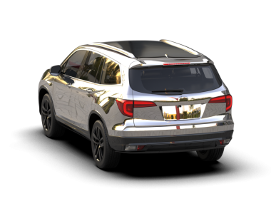 Modern lüks cip. Gri arka planda bir cip. 3d oluşturma