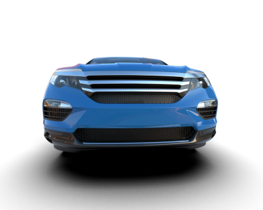 Gri bir arka planda modern lüks araba..