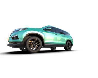 beyaz arka planda modern araba.