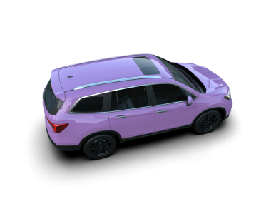 modern pembe araba siyah arka planda izole edilmiş.