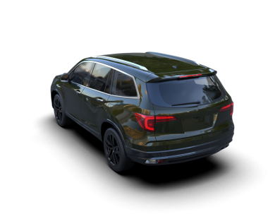 modern siyah SUv siyah arkaplanda izole edildi