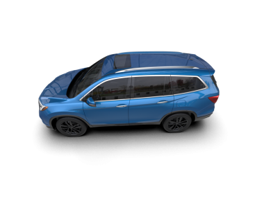 Arka manzaralı mavi araba.