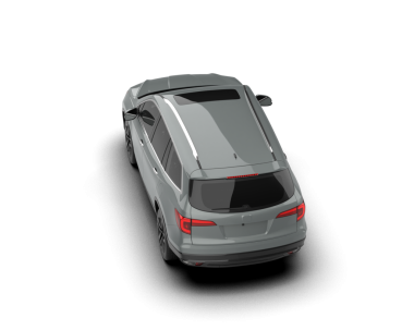 modern araba beyaz arka planda izole edildi. 3 boyutlu çizim - illüstrasyon