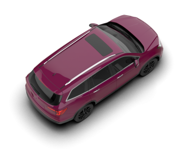 Siyah arka planda pembe bir araba..