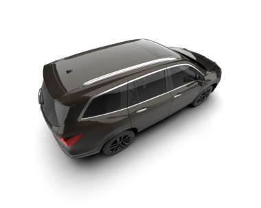 araba beyaz arkaplanda izole edildi