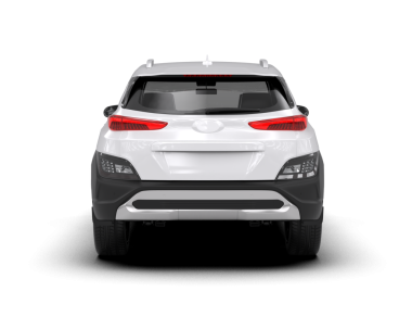 Araba arka planda izole. 3D illüstrasyon - yüksek d