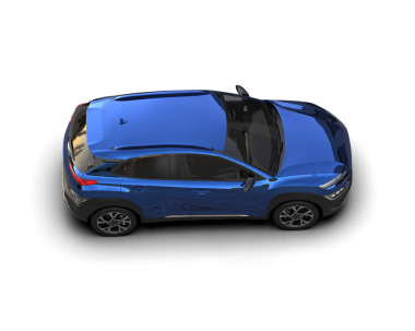 3 boyutlu mavi araba beyaz üzerine izole edildi