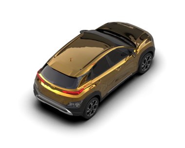 lüks modern SUV siyah arka planda