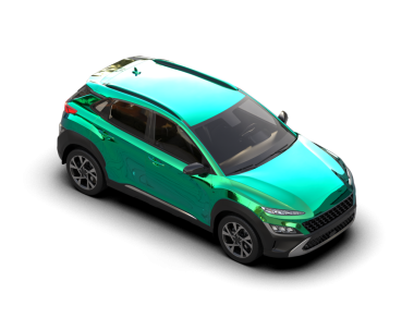 modern araba siyah zemin üzerinde 3 boyutlu çizim - 3 boyutlu resimleme