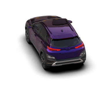 Beyaz bir araba. 3D illüstrasyon, 3D canlandırma