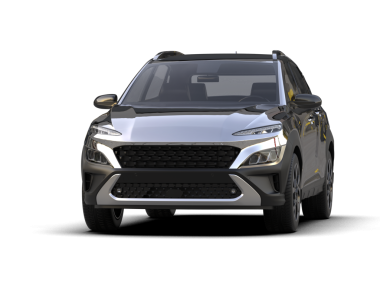 Arka planda lüks bir araba var. 3D görüntüleme - illüstrasyon