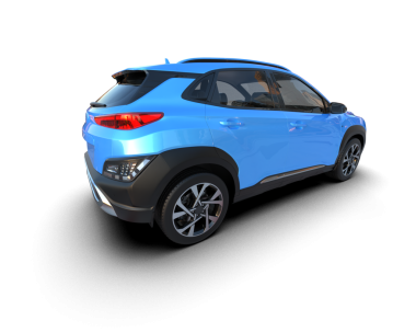 mavi SUv arka planda izole edildi