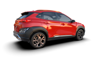 Beyaz arka planda modern bir araba. 3d oluşturma