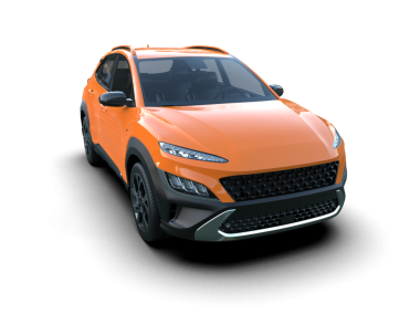 turuncu modern araba. Ön manzara. Beyaz arkaplanda 3 boyutlu görüntüleme izole edildi