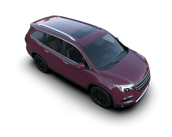 Modern bir spor arabanın 3 boyutlu görüntüsü.