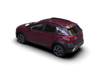 Siyah arkaplan üzerinde modern SUv