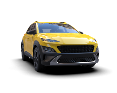 modern SUv siyah arkaplanda izole edildi