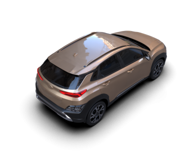 Modern araba arka planda izole edilmiş. 3D görüntüleme - illüstrasyon