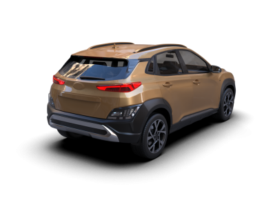 Stüdyo ortamında markasız bir SUV 'un 3 boyutlu çizimi