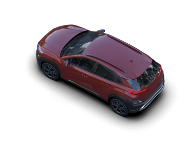 Siyah arka planda modern spor araba