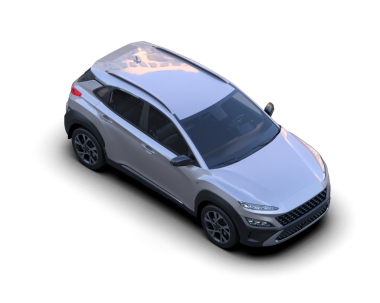 araba beyaz arkaplanda izole edildi