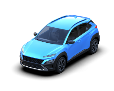 beyaz arka planda mavi modern araba 3 boyutlu görüntüleme