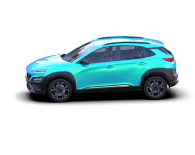 Beyaz arka planda modern bir araba. 3d oluşturma