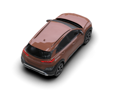 Beyaz arka planda bir araba. 3d oluşturma