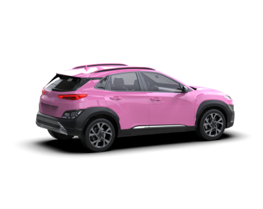 Pembe renkli pembe bir cip. 3d oluşturma