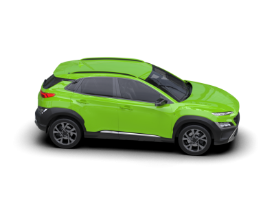 modern yeşil SUV arabası - 3 boyutlu illüstrasyon