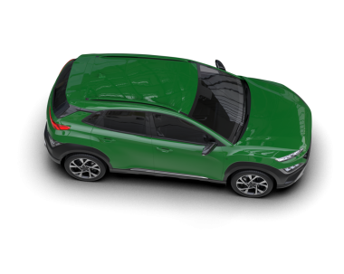 yeşil modern SUV arabası